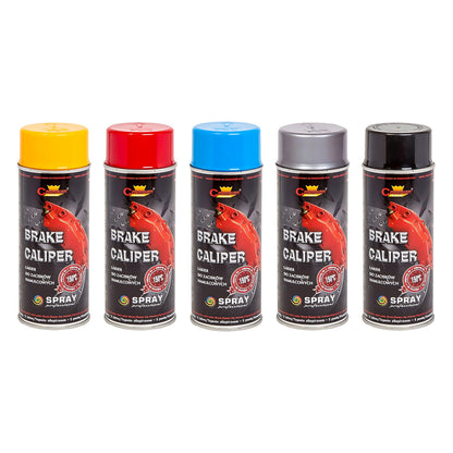 2 x 400 mL Silver Brake Caliper Spray Paint - High Temperature Coating up to 150°C for Calipers & Brake Drums - Helps Protect from Corrosion and Chemicals, Abrasion Resistant Finish for Car, Motorbike