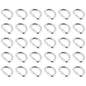 30 Pcs Buckles Set for 50 mm / 2" Webbing Strap, 30 x D Rings, Metal, Silver, Bag Making, Accessories, Straps, DIY, Crafts