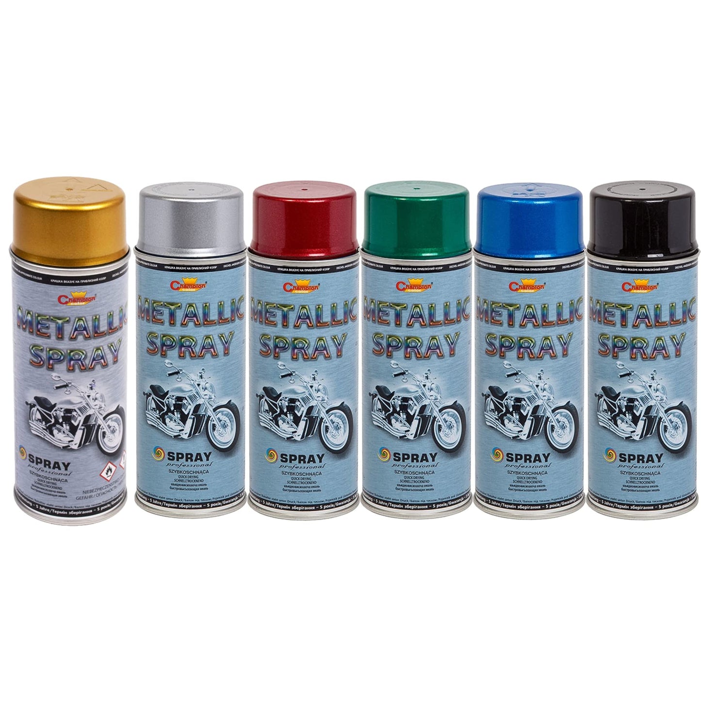 400 mL Red Metallic Acrylic Spray Paint - Shimmer Finish with Deep Colour Effect for Alloy Wheels, Hub Caps, Car Body Parts, Motorbike, Bicycle Components - for Metal, Aluminium, Wood, DIY