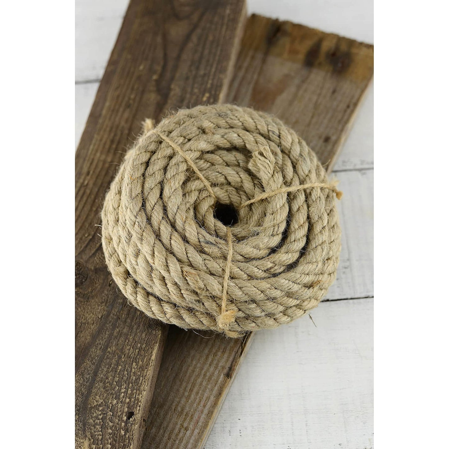 26 mm Jute Rope, 20 metres / 65 ft Long, Strong Natural Hessian Cord, Perfect for Decking, Gardening, Bundling, Camping, DIY