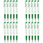 Ballpoint Pens, Retractable Smudge Free Pens, Extra Fine Point 0.5 mm, Ideal for School, Office, Everyday Use (Green, 20 Pens)