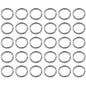 30 Pcs Buckles Set for 25 mm / 1" Webbing Strap, 30 x O Rings, Metal, Silver, Bag Making, Accessories, Straps, DIY, Crafts