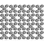 100 x Ladderlock Rucksack Sliders Buckles for 20 mm / 0.78" Webbing Strap, Black, Plastic
