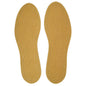 Leather Shoe Insoles Self-Adhesive Comfort Thin Leather Shoe Inserts (Brown, Size 4 UK / 37 EU)