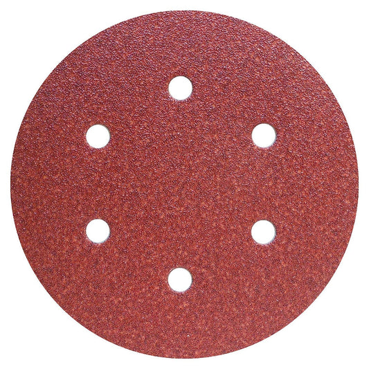 10 x 150mm Sanding Discs Sandpaper 6 Holes Pads GLS3 (Grit 240)
