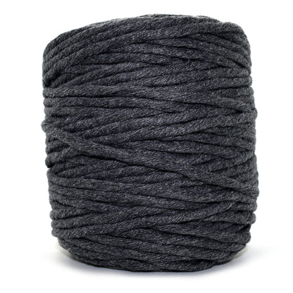 Premium Anthracite Grey Macrame Cord Twine, 200 m / 656 ft of 3 mm Thick Natural Cotton Thread Yarn Macrame Rope (Reel)