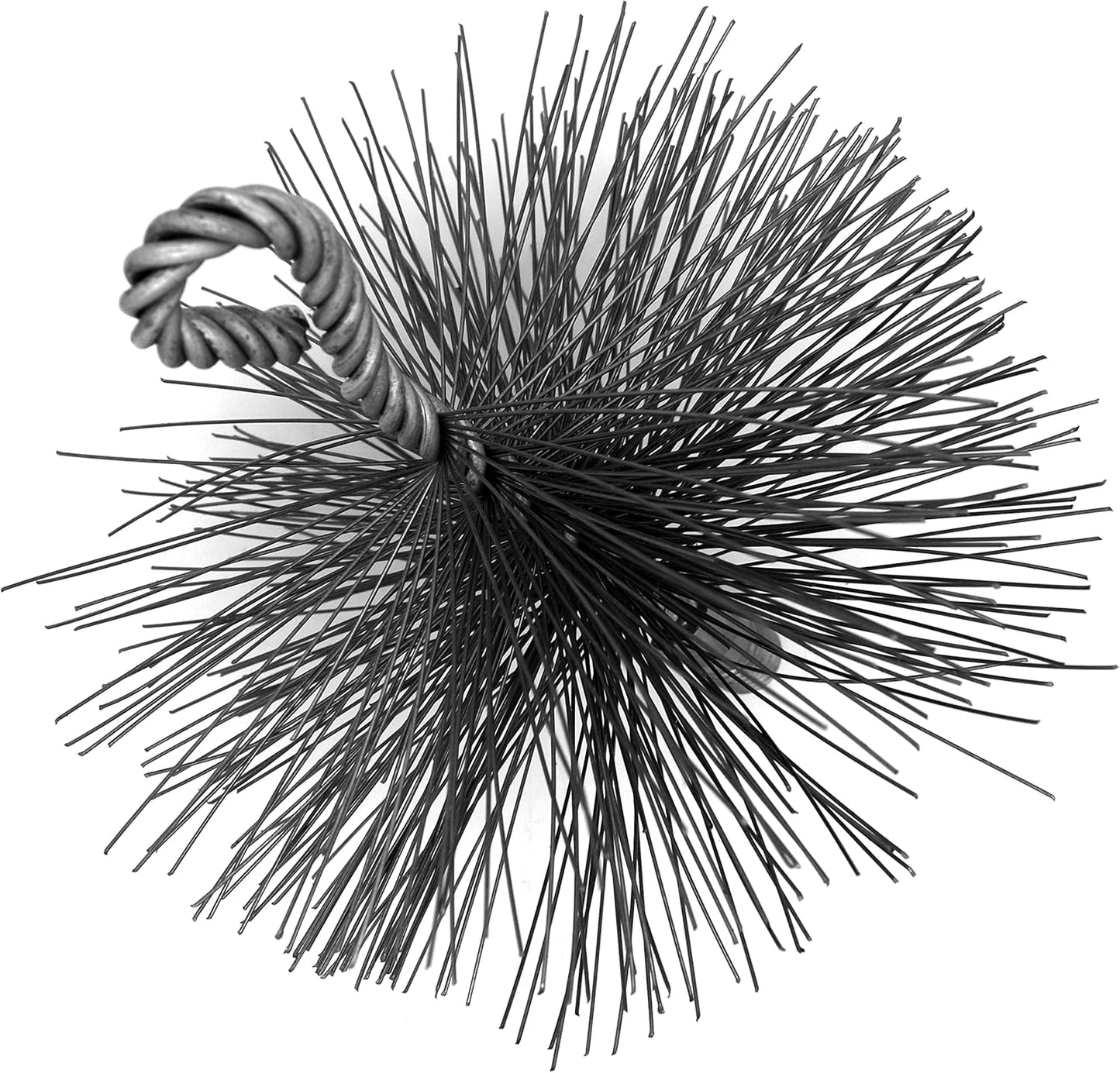 200mm Chimney Brush Head, Stiff Metal Wire Chimney Brush Head, Removes Stubborn Dirt and Debris from Flue and Chimney Walls