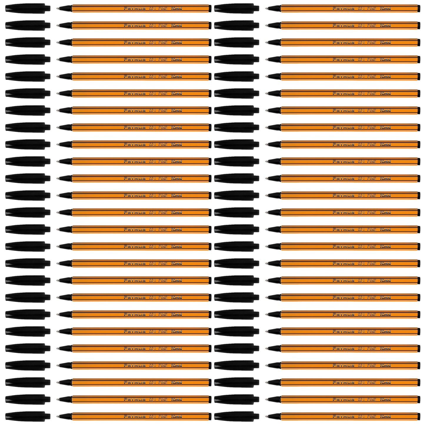Ballpoint Pens, Smudge Free Ballpoint Pens, Fine Point 0.7 mm, Ideal for School, Office, Everyday Use (Black, 50 Pens)