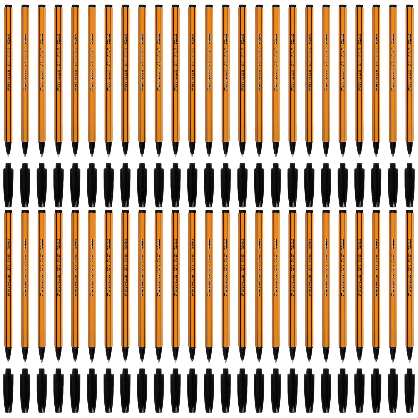 Ballpoint Pens, Smudge Free Ballpoint Pens, Fine Point 0.7 mm, Ideal for School, Office, Everyday Use (Black, 50 Pens)