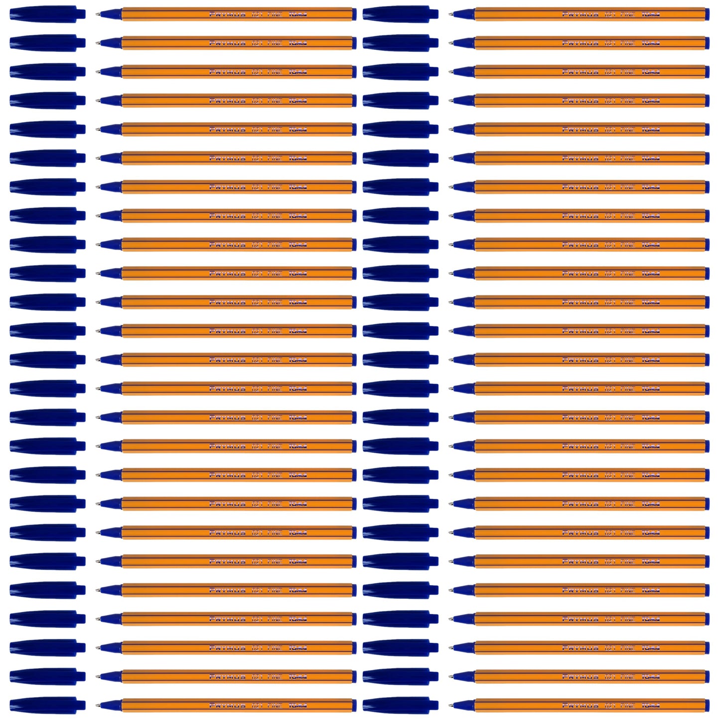 Ballpoint Pens, Smudge Free Ballpoint Pens, Fine Point 0.7 mm, Ideal for School, Office, Everyday Use (Blue, 50 Pens)