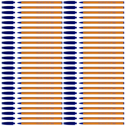 Ballpoint Pens, Smudge Free Ballpoint Pens, Fine Point 0.7 mm, Ideal for School, Office, Everyday Use (Blue, 50 Pens)