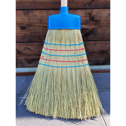 125 cm Long Handmade Corn Broom Sweeping Brush for Patio Stable Yard Garden Warehouse