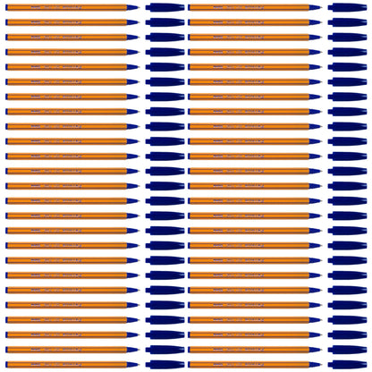 Ballpoint Pens, Smudge Free Ballpoint Pens, Fine Point 0.7 mm, Ideal for School, Office, Everyday Use (Blue, 50 Pens)