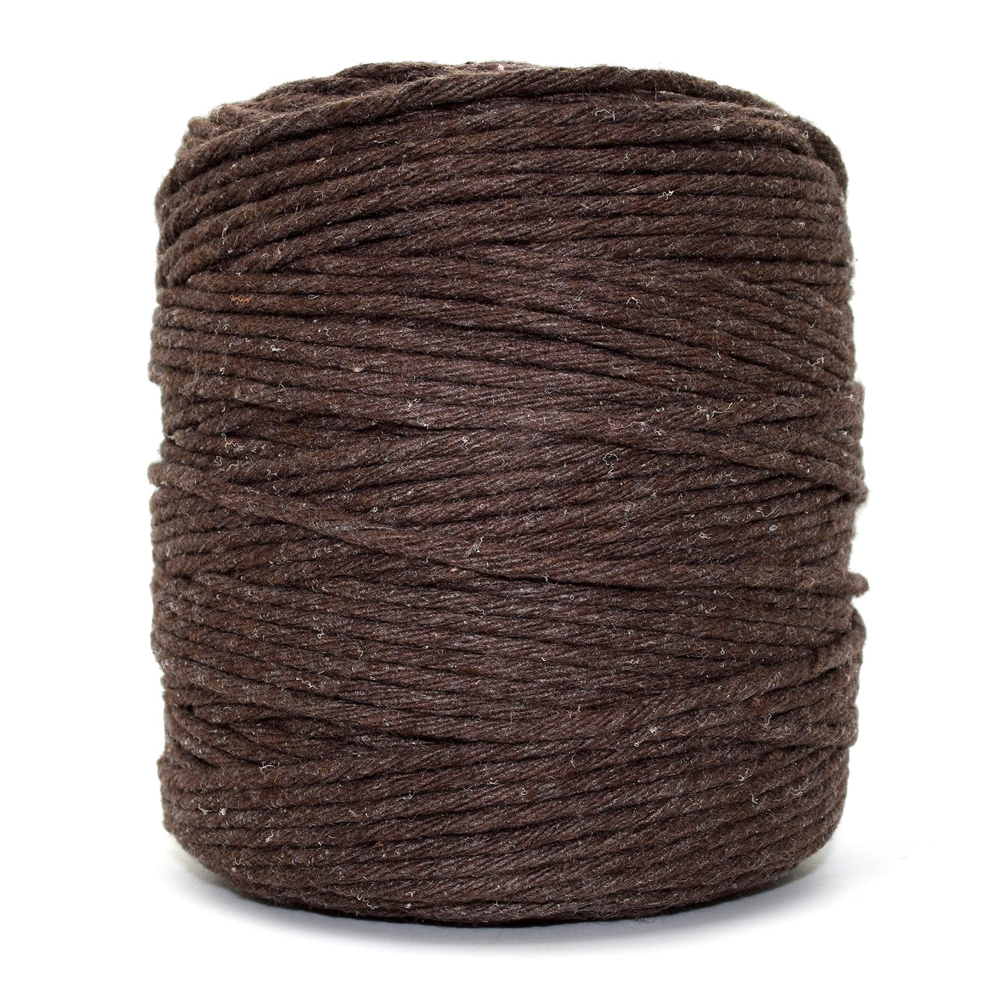 Premium Dark Brown Macrame Cord Twine, 200 m / 656 ft of 3 mm Thick Natural Cotton Thread Yarn Macrame Rope (Reel)