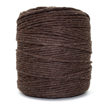 Premium Dark Brown Macrame Cord Twine, 200 m / 656 ft of 3 mm Thick Natural Cotton Thread Yarn Macrame Rope (Reel)