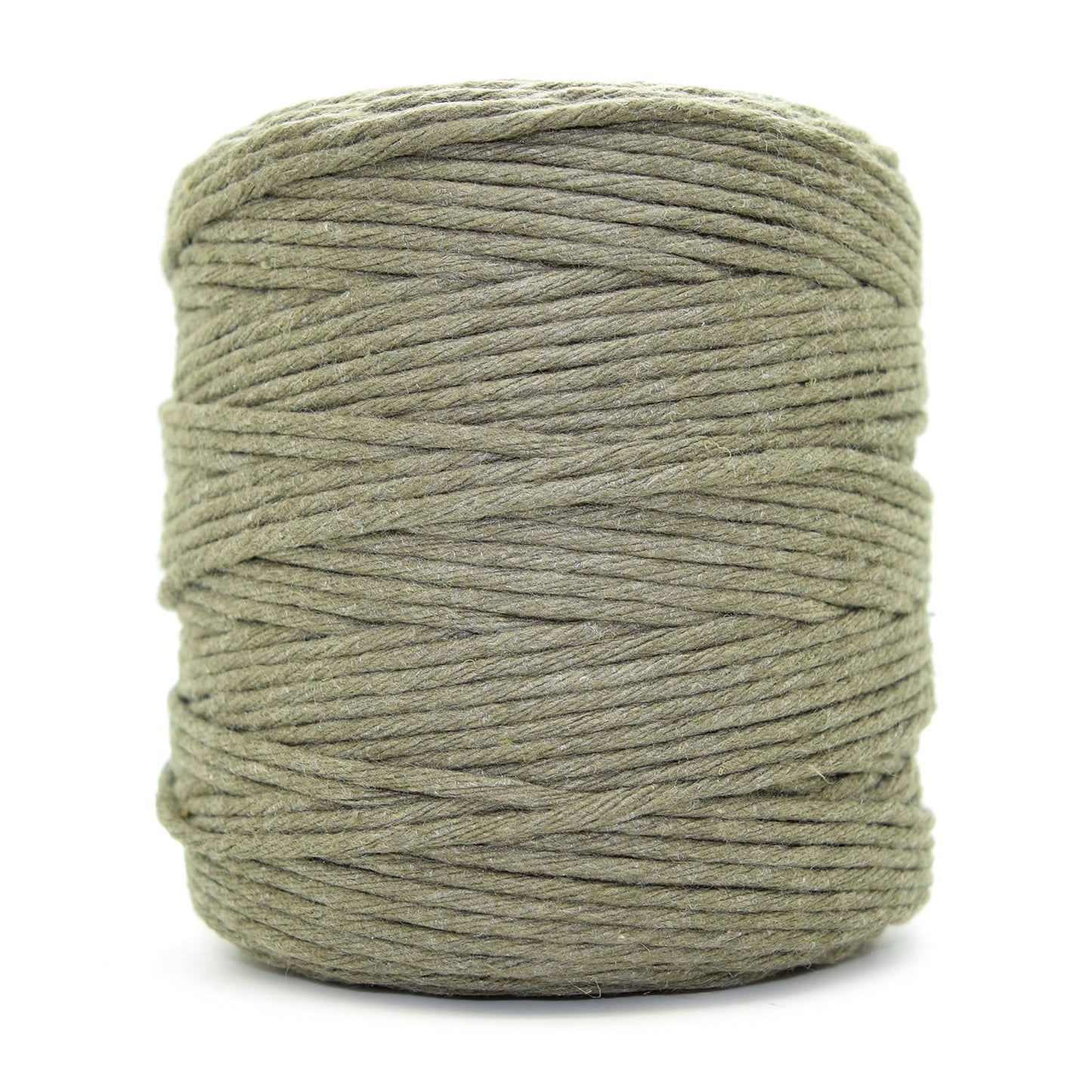 Premium Khaki Macrame Cord Twine, 300 m / 984 ft of 2 mm Thick Natural Cotton Thread Yarn Macrame Rope (Reel)