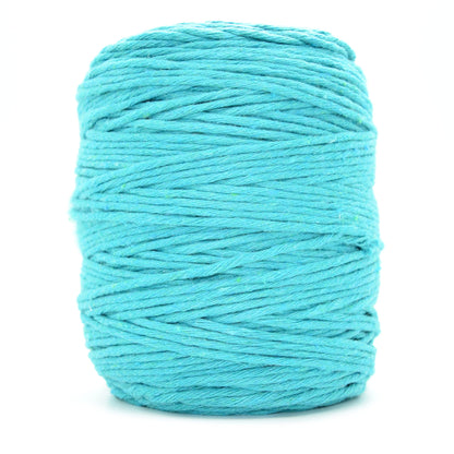 Premium Turquoise Macrame Cord Twine, 200 m / 656 ft of 3 mm Thick Natural Cotton Thread Yarn Macrame Rope (Reel)