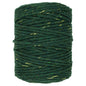 Macrame Cord Twine Natural Cotton String Craft Artisan Thread Twisted Macramé (Green with Gold Thread, 3 mm x 200 m / 656 ft)