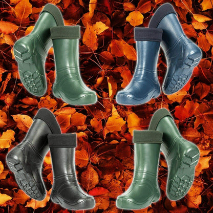 Olive Women's Ladies Wellies Lightweight EVA Wellington Boots Rain Boots Waterproof Durable Gardening (Size 5 UK / 38 EU)