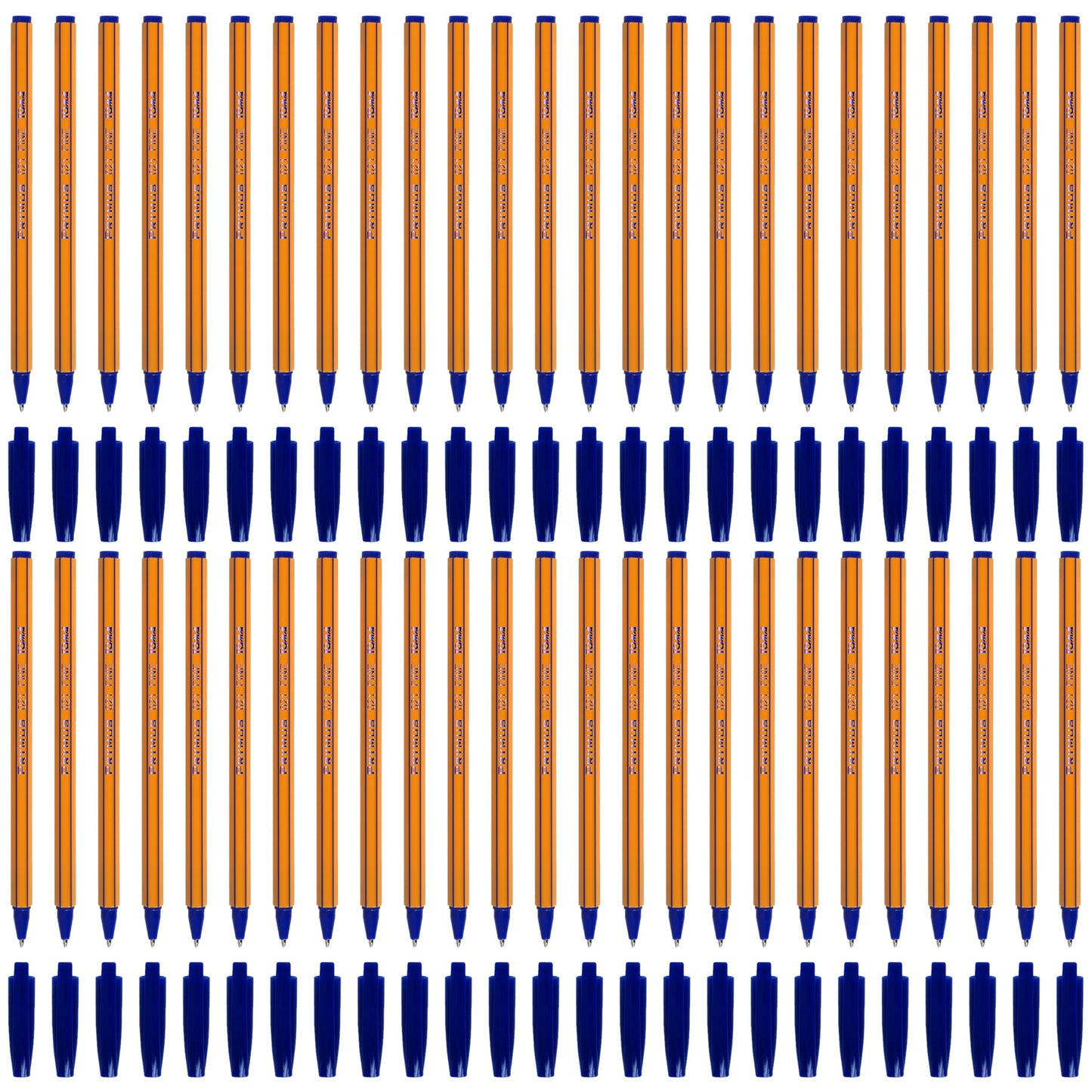 Ballpoint Pens, Smudge Free Ballpoint Pens, Fine Point 0.7 mm, Ideal for School, Office, Everyday Use (Blue, 50 Pens)