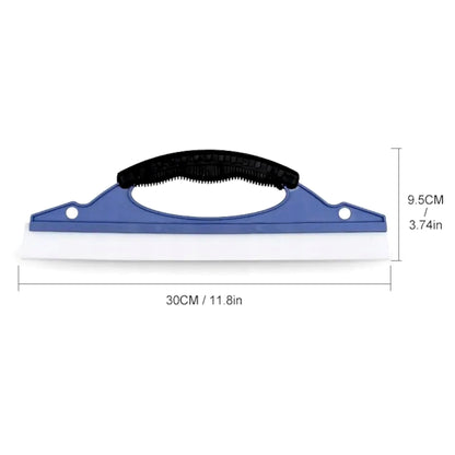 30 cm / 12" Silicone Water Squeegee, Multi-Purpose Soft Blade for Cars, Windows, Shower Doors, Glass, Tiles, Boats - Streak-Free