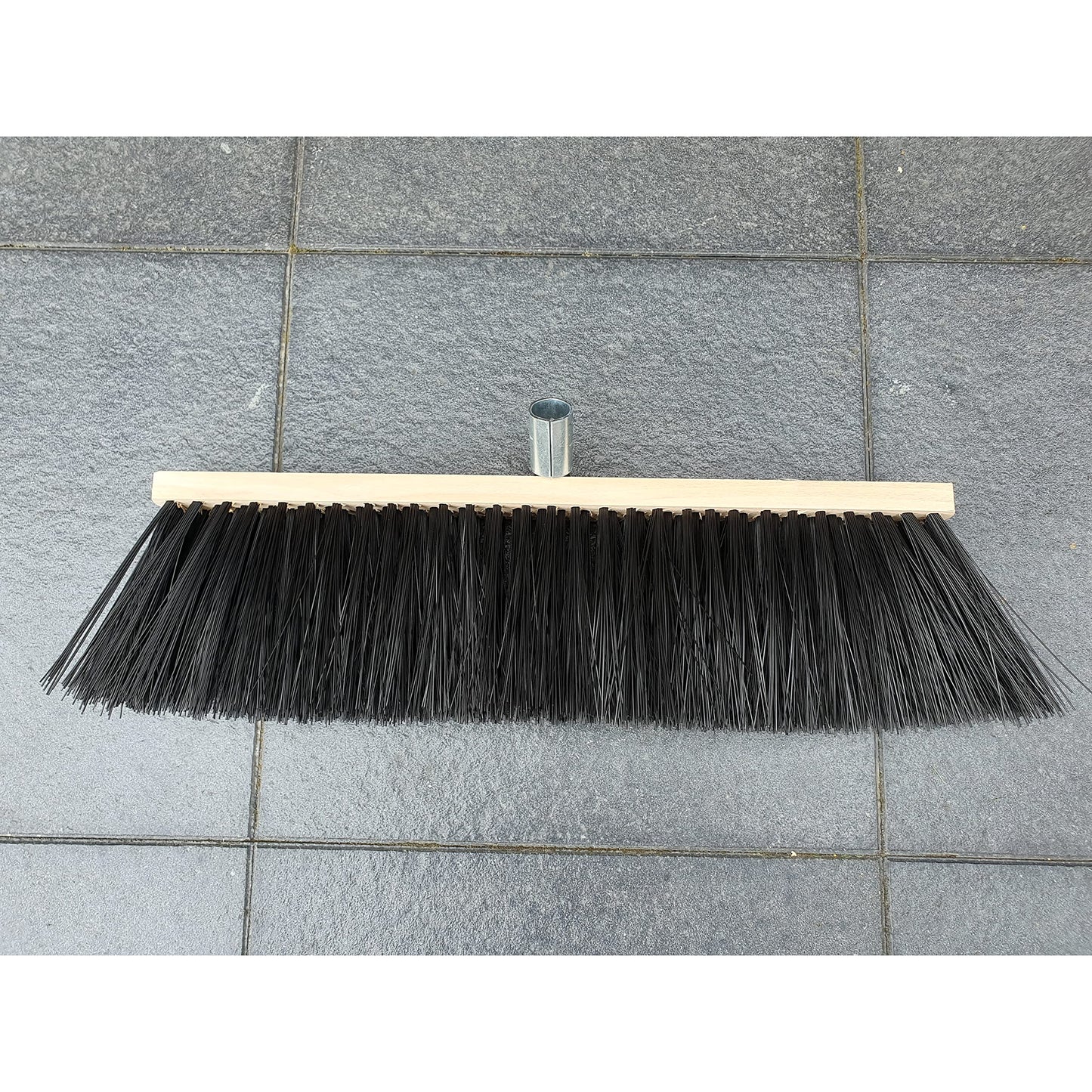 Traditional Wooden Broom with Extra Long Medium Soft Bristles (40 cm / 16 in, No Handle)