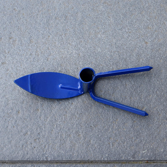 Hoe Cultivator Soil Digging Dutch Hand Fork Gardening and Landscaping Tool Solid Steel (Type 9, Head only)