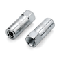 2 x Steel 4-Jaw Grease Gun Couplers Tips M10x1 for Hydraulic Grease Nipples for Cars, Tractors, Excavators, Agricultural Machinery