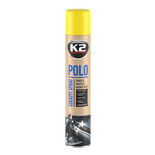 K2 Polo Cockpit Lemon Dashboard Cleaner 750ml - Car Interior Plastic and Rubber Care for Dashboard, Trim, Furniture