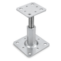 110-150mm Steel Adjustable Timber Post Base 80mm for Decking, Gazebos, Fences, Pergolas, Carports, Canopies, Garden Structures