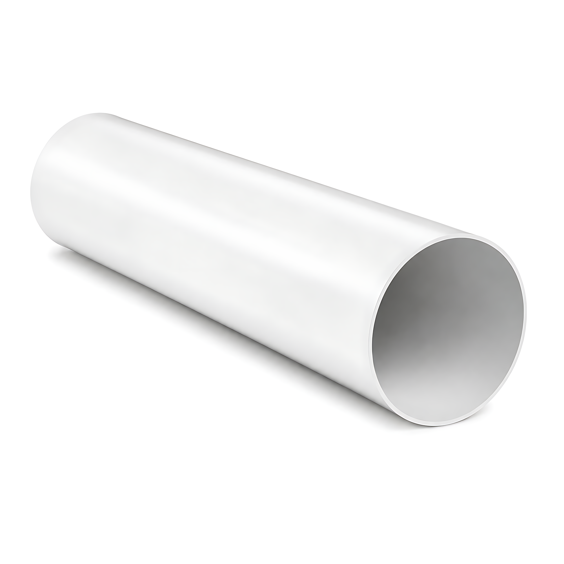 Rigid Round PVC Ventilation Duct 100mm x 500mm for Extractor Fans, Bathrooms, Kitchens, Utility Rooms - 40 C Thermal Resistance