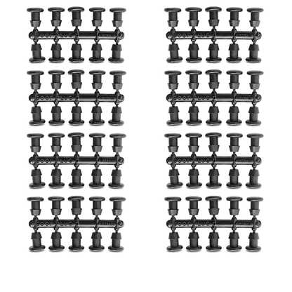 4mm Line End Repair Goof Plugs - Pack of 100 Micro Irrigation Stopper Fittings for Drip Line, Tube Sealing, Hole Repair, Garden