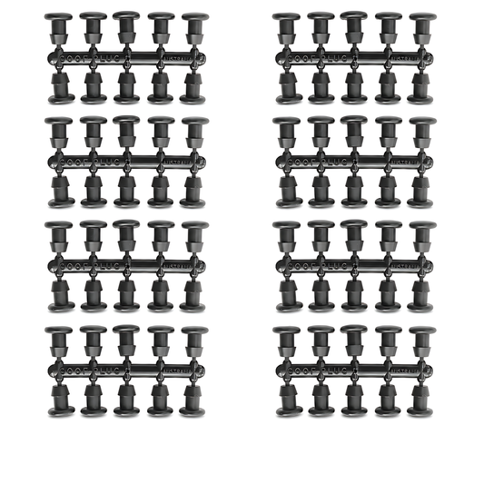 4mm Line End Repair Goof Plugs - Pack of 100 Micro Irrigation Stopper Fittings for Drip Line, Tube Sealing, Hole Repair, Garden