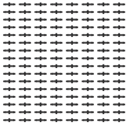 4mm Straight Micro Irrigation Fittings - Pack of 100 Barbed Joiner Connectors for Drip Line, Micro Tube, Garden Watering, Pots