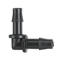 4mm Elbow Micro Irrigation Fittings - Pack of 50 Barbed Right-Angle Connectors for Drip Line, Micro Tube, Pots, Greenhouse