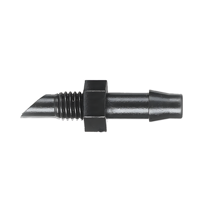 4mm Adaptor Barb x Thread Micro Irrigation Fittings - Pack of 10 Barbed to Threaded Connectors for Drip Line, Micro Tube, Watering