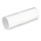 Telescopic Round PVC Ventilation Duct 100mm, 300-500mm for Extractor Fans - 97mm and 103mm Section Diameters, Adjustable Length