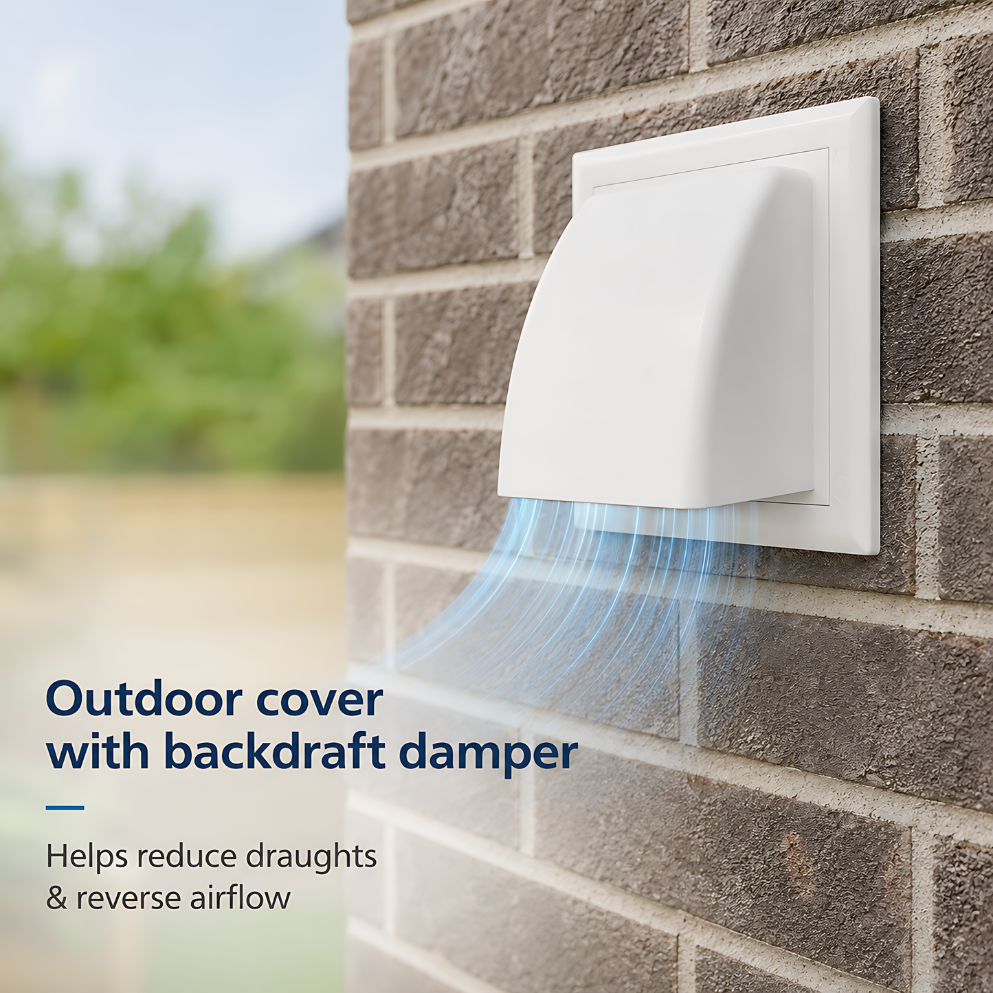 100mm Through-Wall Ventilation Kit with 500mm Duct and Vent Covers, White for Bathrooms, Kitchens, Toilets and Utility Rooms