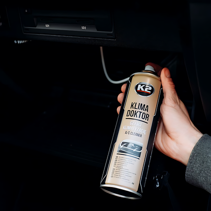 K2 Klima Doktor 500ml - Air Conditioning Cleaning Foam - Odour Eliminator for Car Air Conditioning