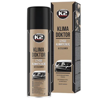 K2 Klima Doktor 500ml - Air Conditioning Cleaning Foam - Odour Eliminator for Car Air Conditioning