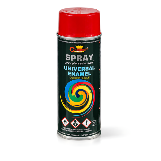 Gloss Spray Paint 400ml Universal Multi-Surface - RAL 3003 Ruby Red - For Metal, Wood, Ceramic, Plastic - Indoor and Outdoor Use