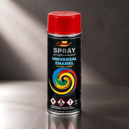Gloss Spray Paint 400ml Universal Multi-Surface - RAL 3003 Ruby Red - For Metal, Wood, Ceramic, Plastic - Indoor and Outdoor Use