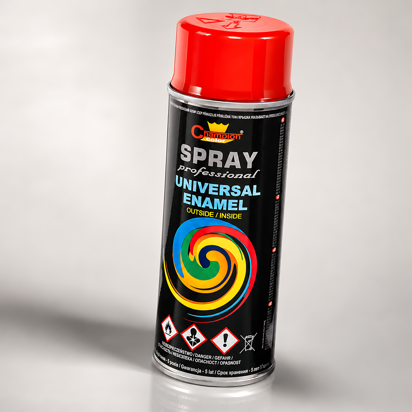 Gloss Spray Paint 400ml Universal Multi-Surface - RAL 3000 Flame Red - For Metal, Wood, Ceramic, Plastic - Indoor and Outdoor Use