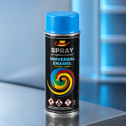 2 x 400ml Gloss Spray Paint Universal Multi-Surface - RAL 5012 Light Blue - For Metal, Wood, Plastic - Indoor and Outdoor Use