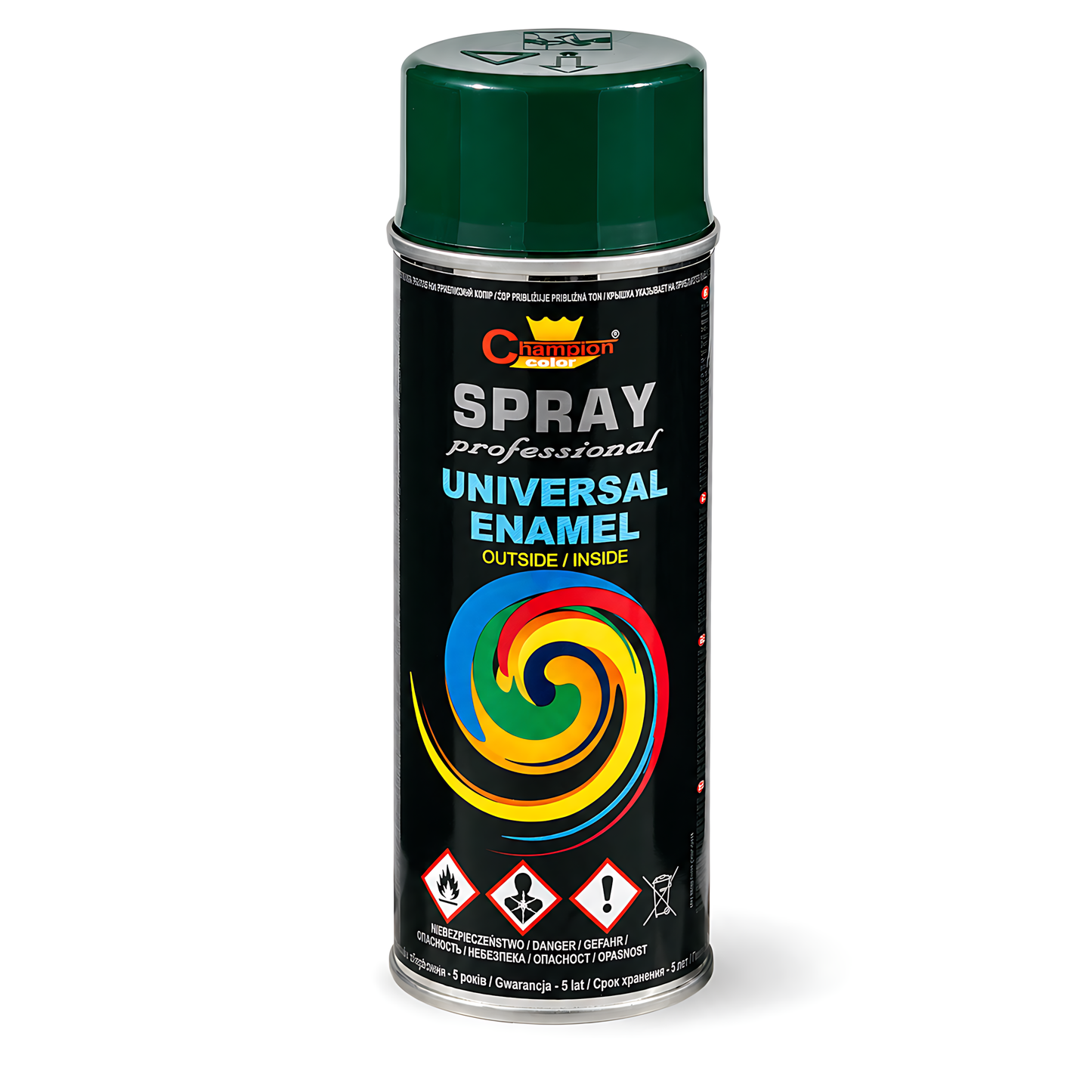 Gloss Spray Paint 400ml Universal Multi-Surface - RAL 6005 Moss Green - For Metal, Wood, Ceramic, Plastic - Indoor and Outdoor Use