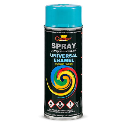 Gloss Spray Paint 400ml Universal Multi-Surface - RAL 5021 Water Blue - For Metal, Wood, Ceramic, Plastic - Indoor and Outdoor Use