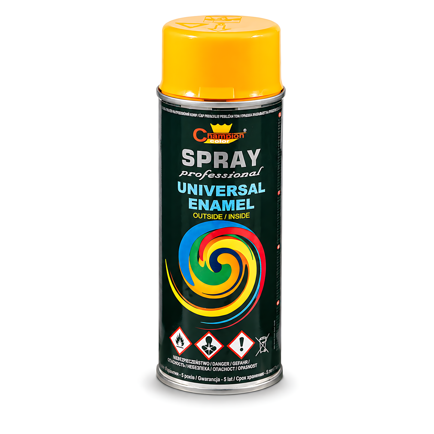 Gloss Spray Paint 400ml Universal Multi-Surface - RAL 1028 Melon Yellow - For Metal, Wood, Ceramic, Plastic - Indoor & Outdoor Use