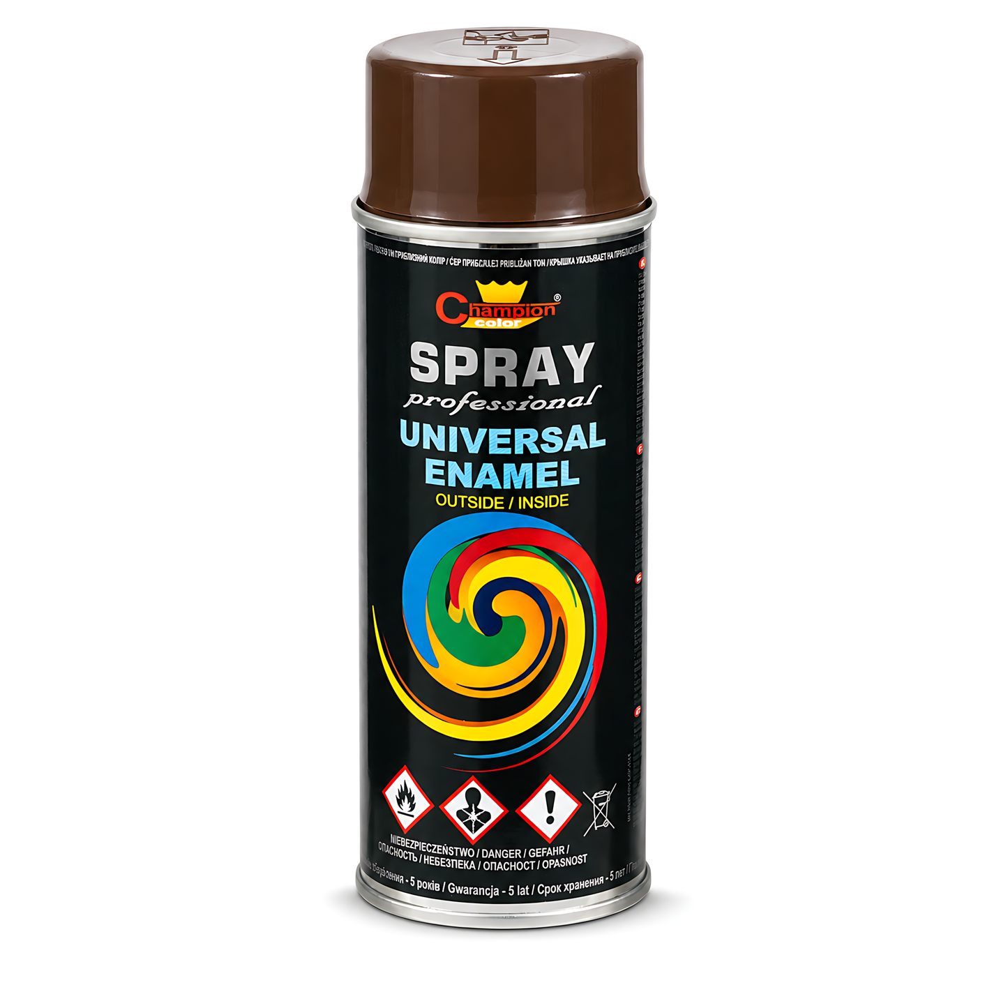 Gloss Spray Paint 400ml Universal Multi-Surface - RAL 8017 Chocolate Brown - For Metal, Wood, Plastic - Indoor and Outdoor Use
