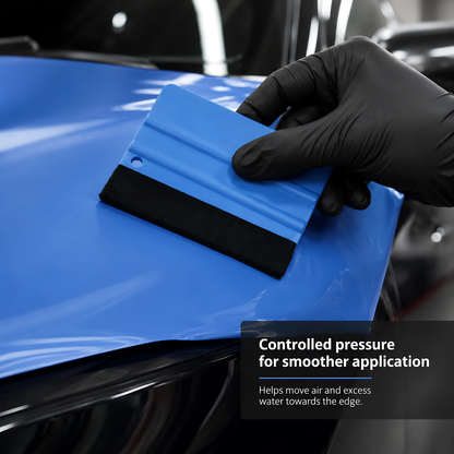 Felt Edge Vinyl Wrap Squeegee 125 x 80mm for Car Decals, Window Film, Vinyl Wraps, Graphics and Stickers Applicator