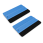2 x Felt Edge Vinyl Wrap Squeegee 125 x 80mm for Car Decals, Window Film, Vinyl Wraps, Graphics and Stickers Applicator